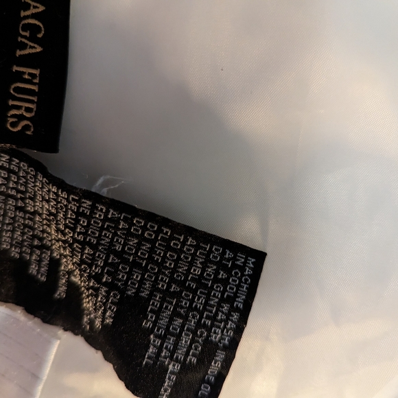 Saga Fur White long Puffer Women's coat - Picture 3 of 4